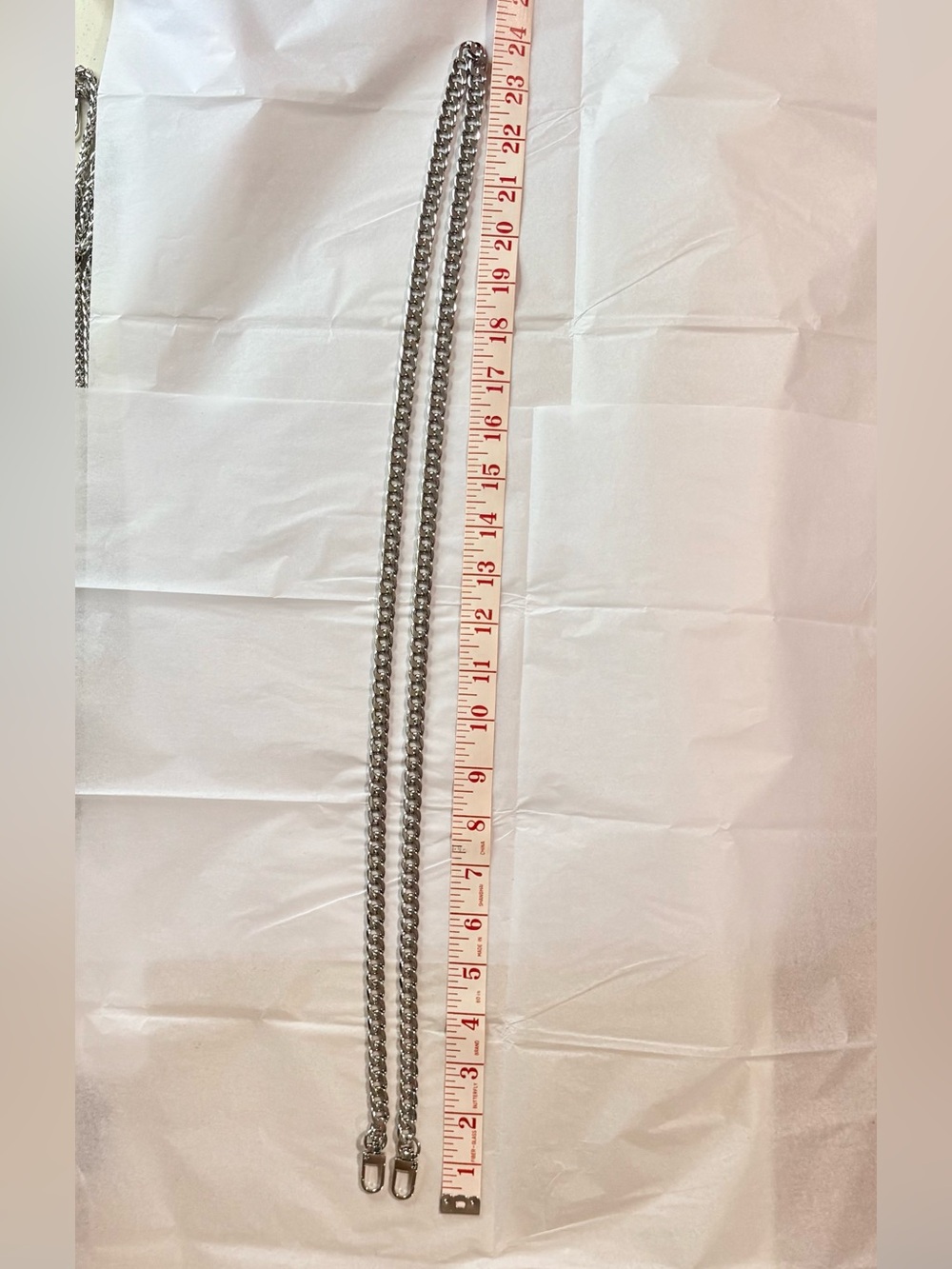 Silver Tone Handbag Chain